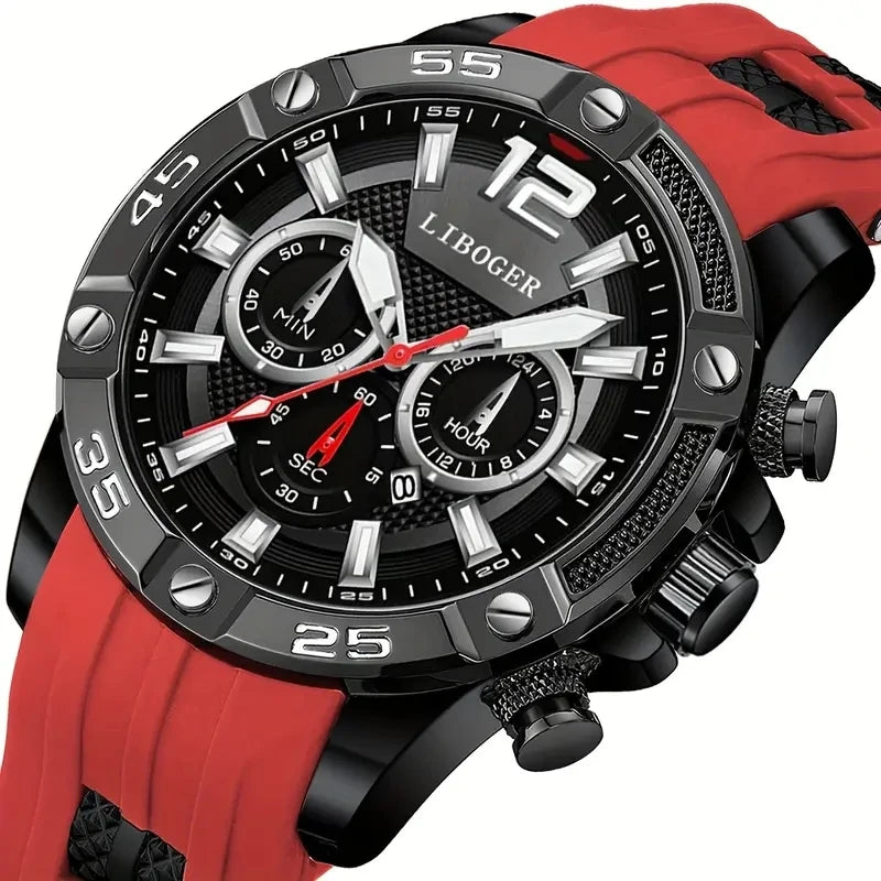 Reloj de cuarzo rojo