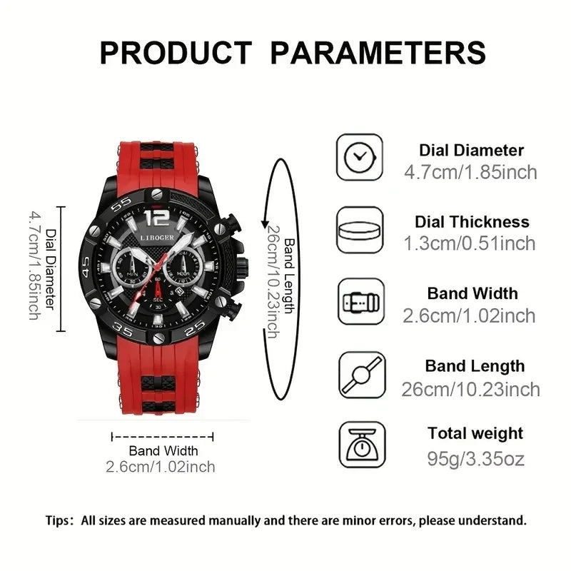 Reloj de cuarzo rojo
