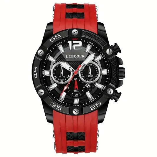 Reloj de cuarzo rojo