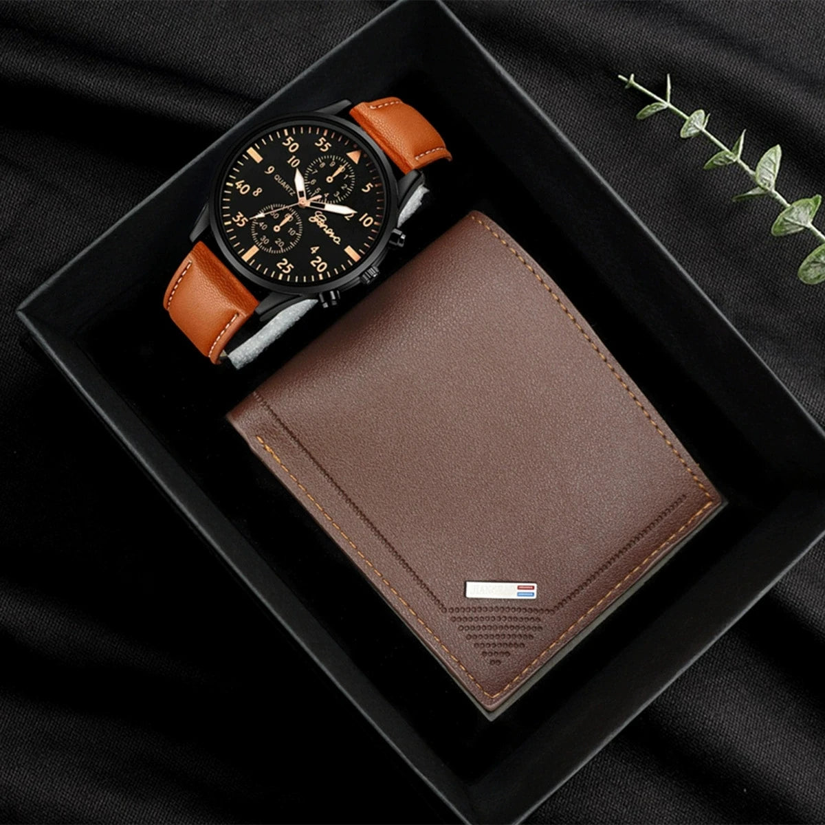 Set Reloj y cartera de cuero