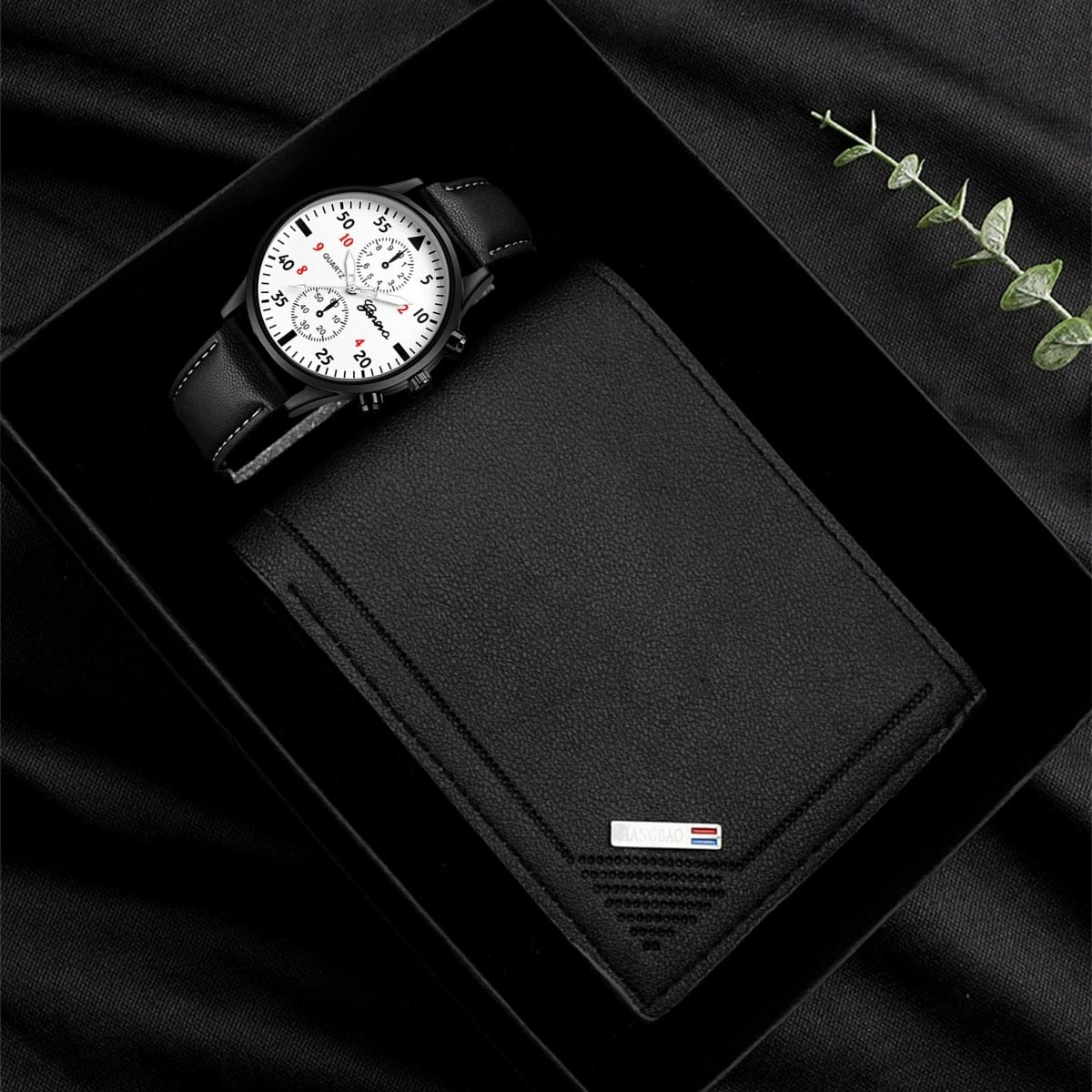 Set Reloj y cartera de cuero