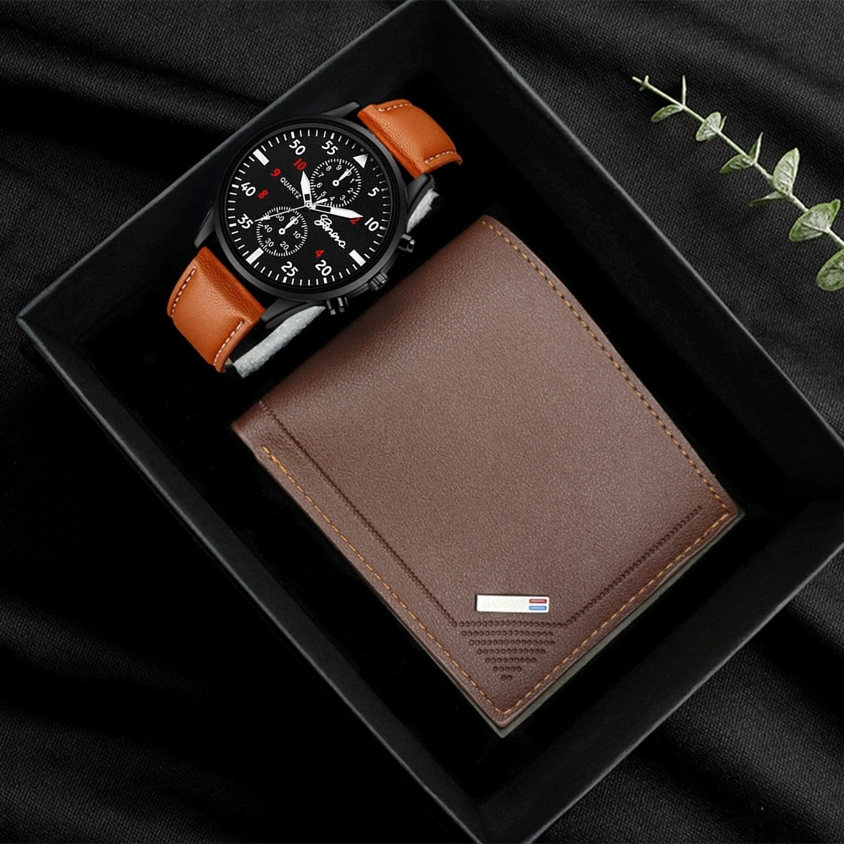 Set Reloj y cartera de cuero