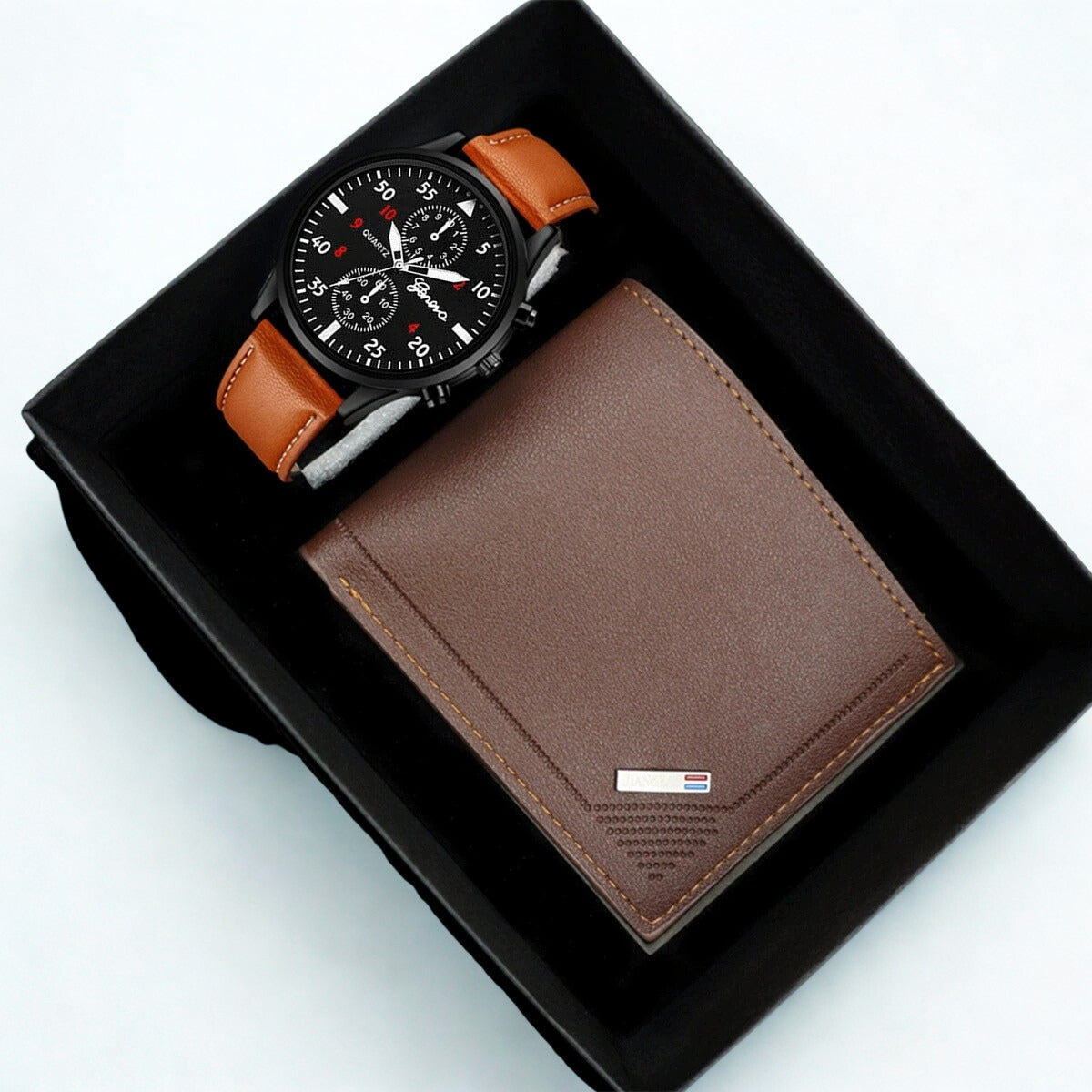 Set Reloj y cartera de cuero